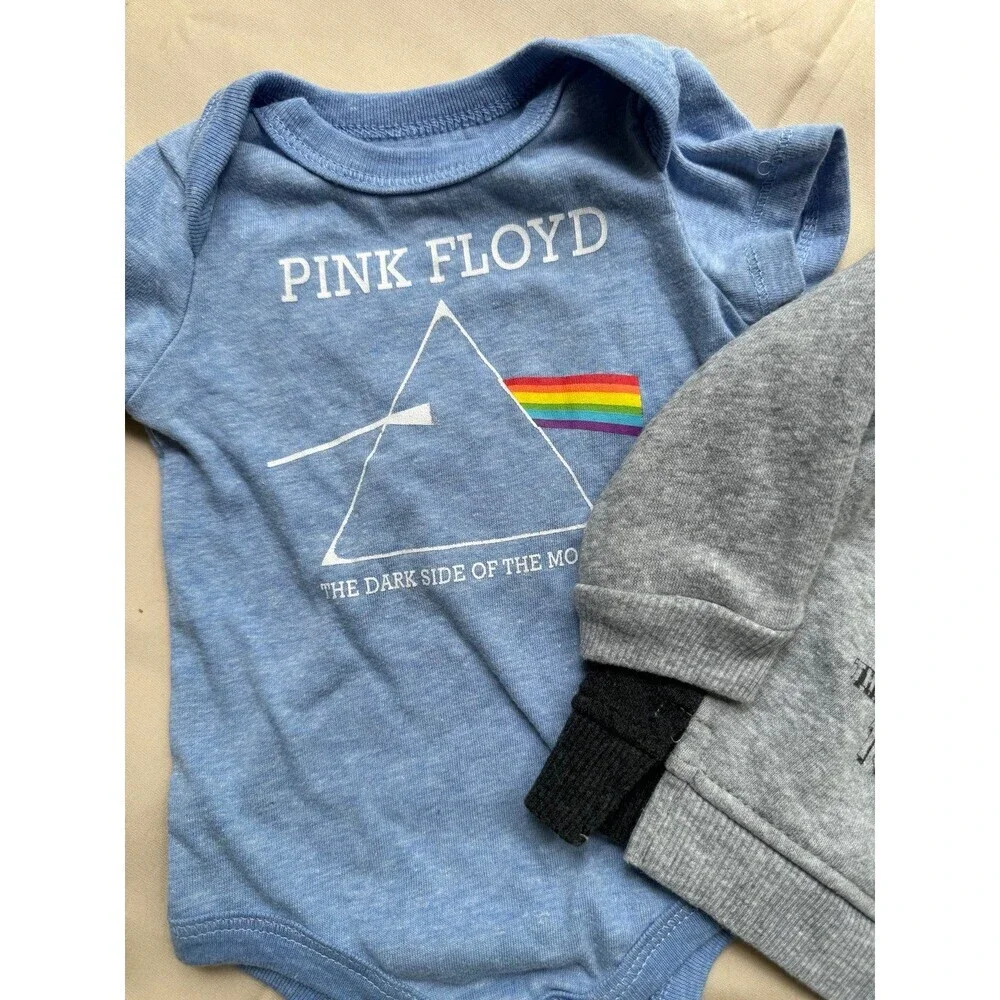 Pink‎ Floyd onesie and sweatshirt 3 months